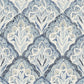 Mimir Blue Quilted Damask Wallpaper
