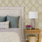 Mimir Mustard Quilted Damask Wallpaper