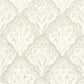 Mimir Dove Quilted Damask Wallpaper