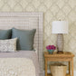 Mimir Dove Quilted Damask Wallpaper