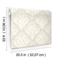 Mimir Dove Quilted Damask Wallpaper