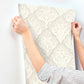 Mimir Dove Quilted Damask Wallpaper