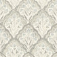 Mimir Grey Quilted Damask Wallpaper