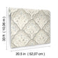 Mimir Grey Quilted Damask Wallpaper