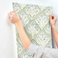 Mimir Aquamarine Quilted Damask Wallpaper