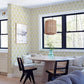 Cathal Mustard Tulip Block Print Wallpaper