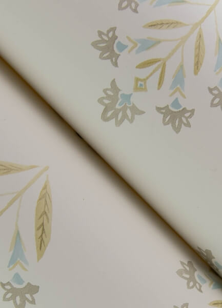 Kova Yellow Floral Crest Wallpaper