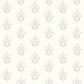 Kova Light Blue Floral Crest Wallpaper