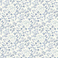 Tarragon Blue Dainty Meadow Wallpaper