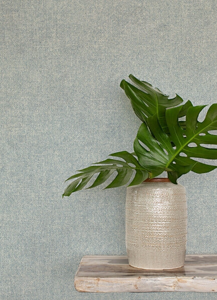 Homespun Denim Textured Wallpaper