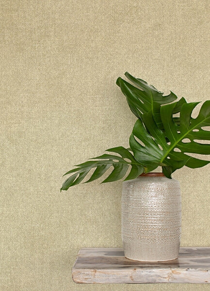 Homespun Light Brown Textured Wallpaper