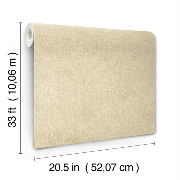 Homespun Light Brown Textured Wallpaper