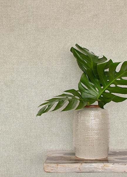 Homespun Grey Textured Wallpaper