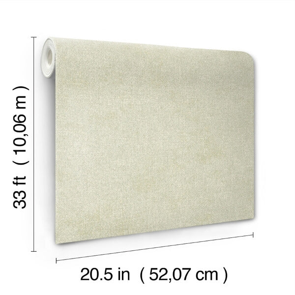 Homespun Green Textured Wallpaper