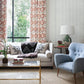 Oswin Navy Tiered Herringbone Wallpaper