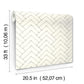 Oswin Grey Tiered Herringbone Wallpaper