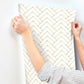 Oswin Grey Tiered Herringbone Wallpaper