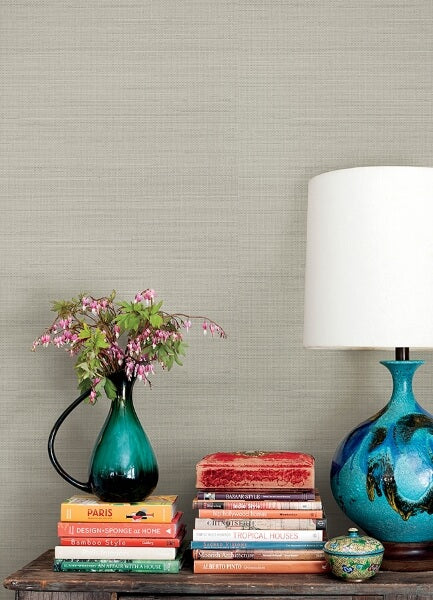 Spinnaker Charcoal Netting Wallpaper