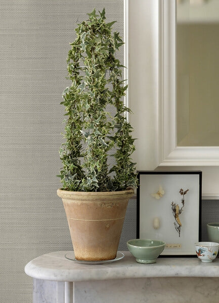 Spinnaker Charcoal Netting Wallpaper