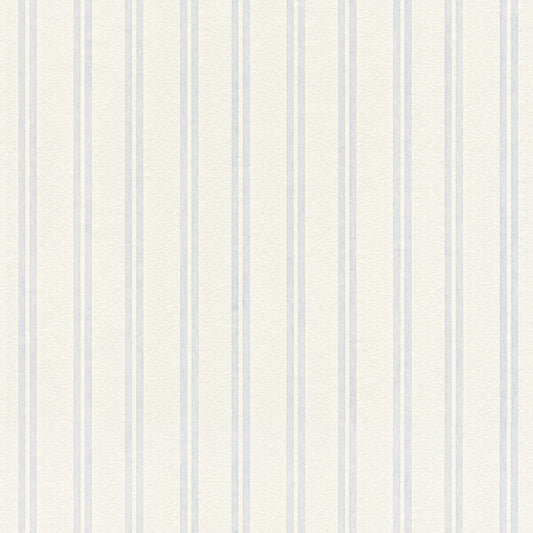 Elliott White Paintble Stripe Wallpaper