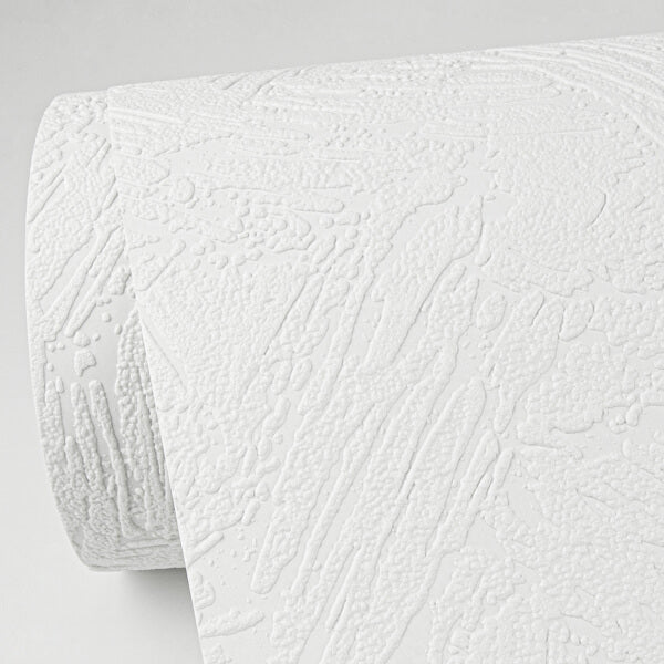 Leonardo White Plaster Paintable Wallpaper