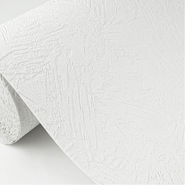 Leonardo White Plaster Paintable Wallpaper