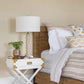 Cedric White Paintble Stripe Wallpaper