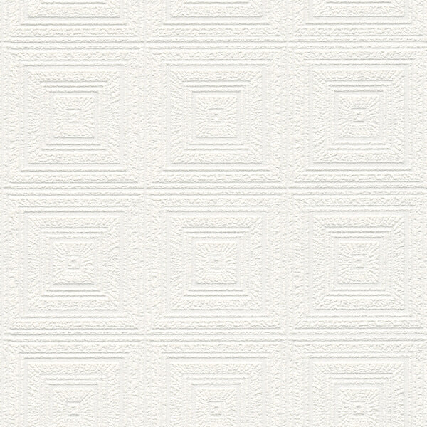 Wright White Tin Paintable Wallpaper