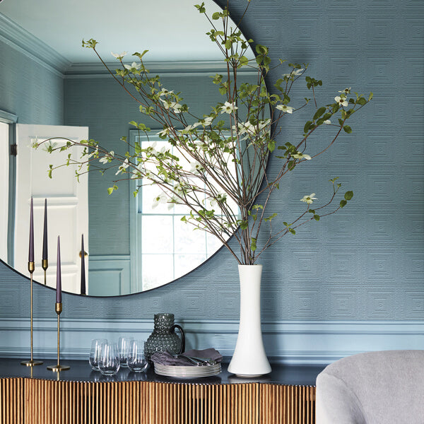 Wright White Tin Paintable Wallpaper