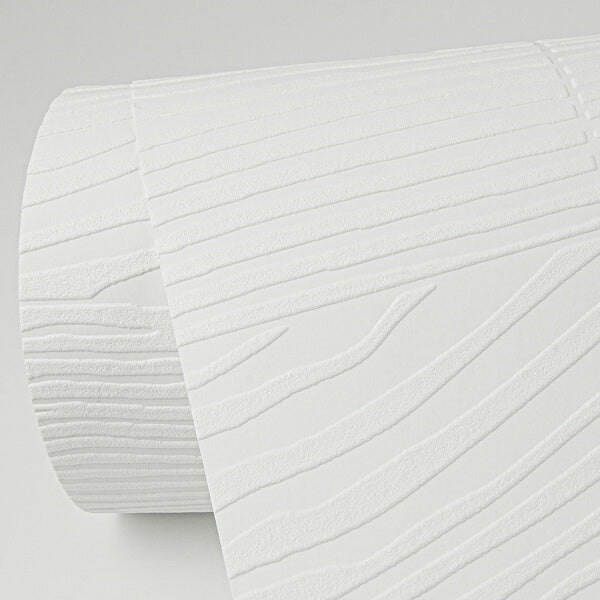 Wade White Planks Paintable Wallpaper