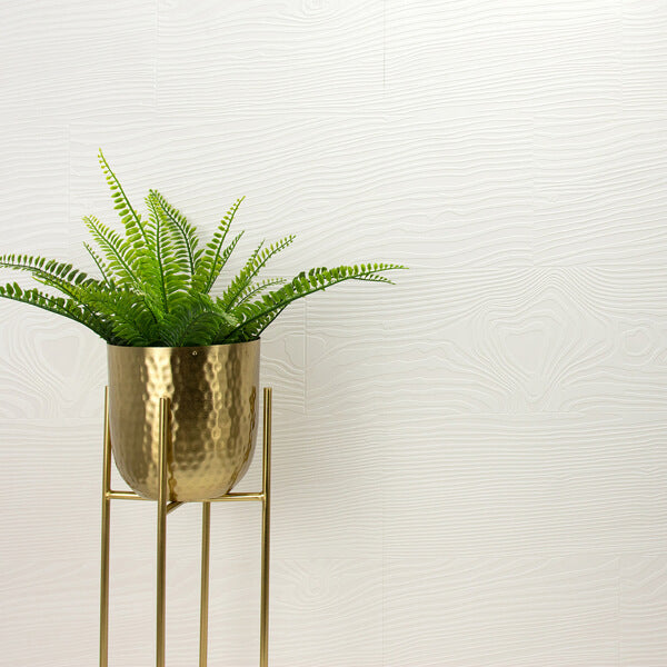 Wade White Planks Paintable Wallpaper