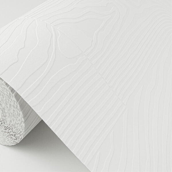 Wade White Planks Paintable Wallpaper