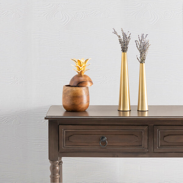 Wade White Planks Paintable Wallpaper