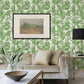 Giulietta Green Painterly Geometric Wallpaper