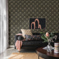 Livia Black Trellis Wallpaper