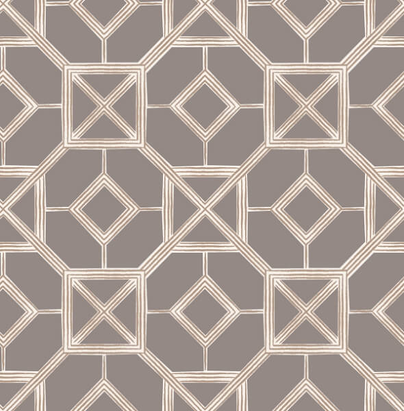 Livia Mauve Trellis Wallpaper