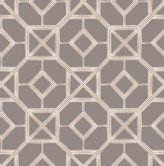Livia Mauve Trellis Wallpaper
