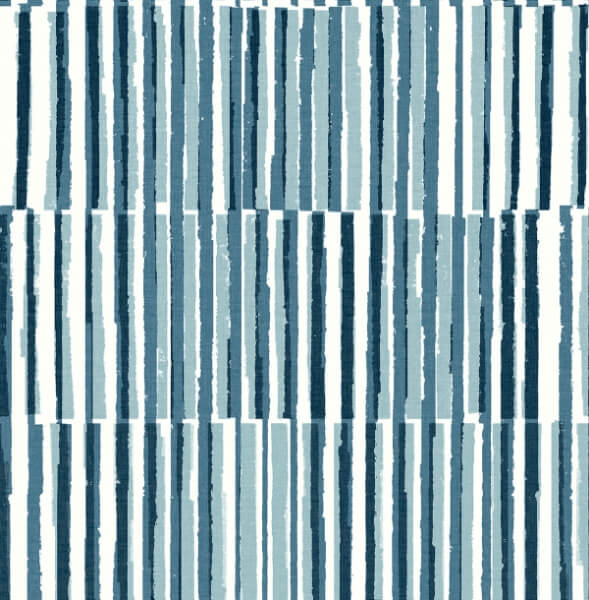 Sabah Teal Stripe Wallpaper