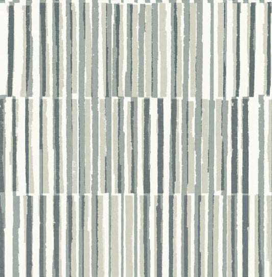 Sabah Slate Stripe Wallpaper