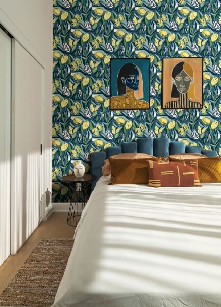 Meyer Blue Citrus Wallpaper