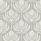 Palmier Grey Lotus Fan Wallpaper