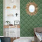 Palmier Green Lotus Fan Wallpaper