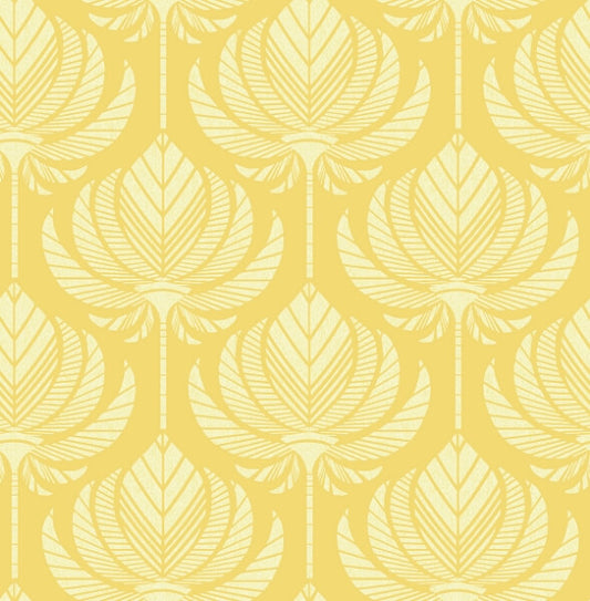 Palmier Yellow Lotus Fan Wallpaper