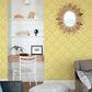 Palmier Yellow Lotus Fan Wallpaper