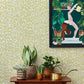 Flavia Yellow Animal Print Wallpaper