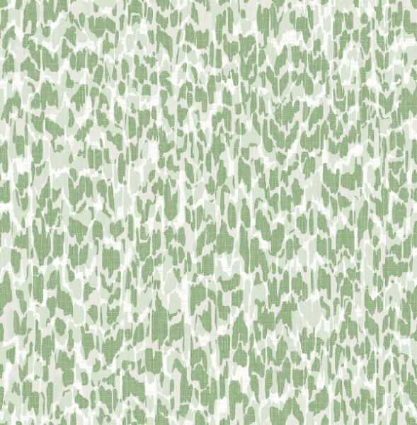 Flavia Green Animal Print Wallpaper