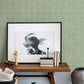 Zia Green Basketweave Wallpaper