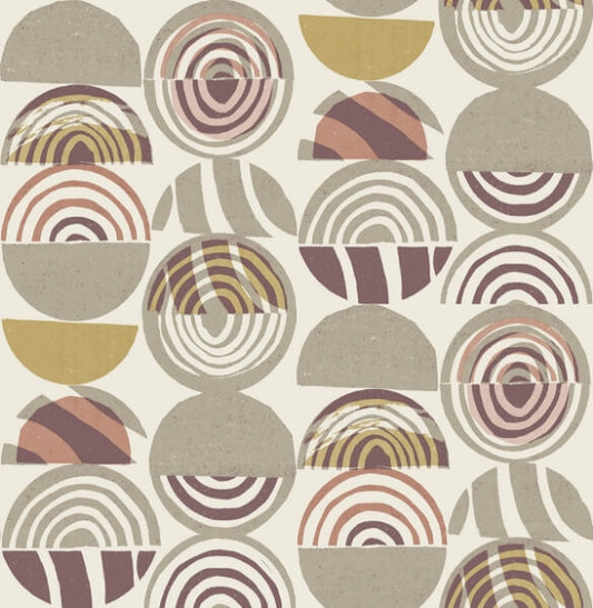 Mage Plum Mod Geometric Wallpaper