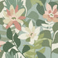 Koko Green Floral Wallpaper
