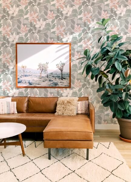 Koko Grey Floral Wallpaper